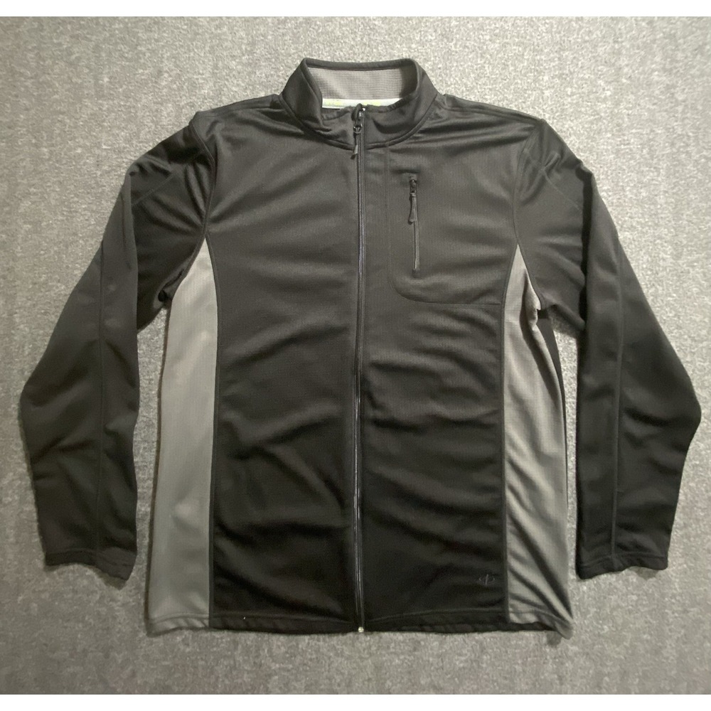 Nordic Track Long Sleeve Shirt Men's Gray/black Athletic Layering Size See Photo